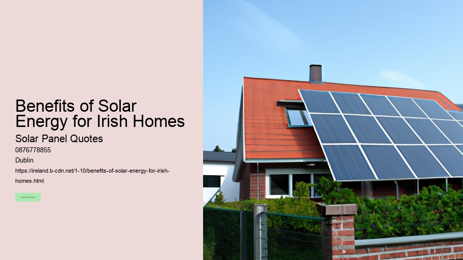 Benefits of Solar Energy for Irish Homes