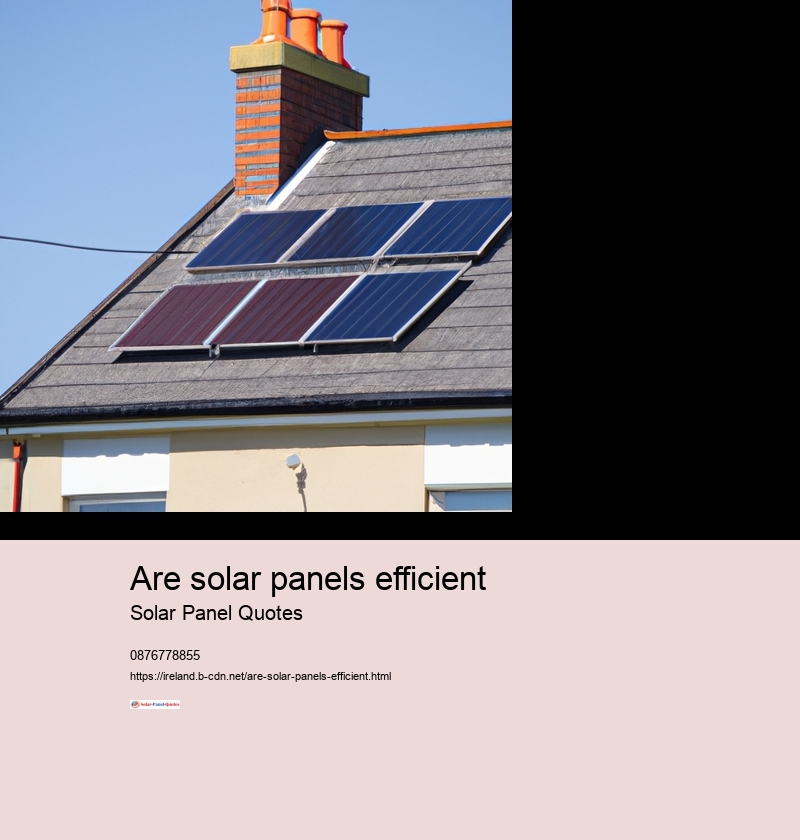 are solar panels efficient