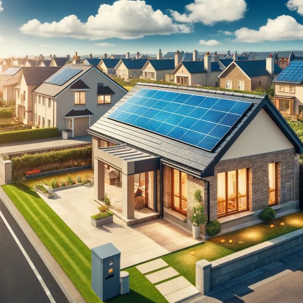 How many solar panels does it take to power a house in Ireland?